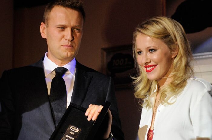 Алексей Навальный и Ксения Собчак, фото - from-ua.com
