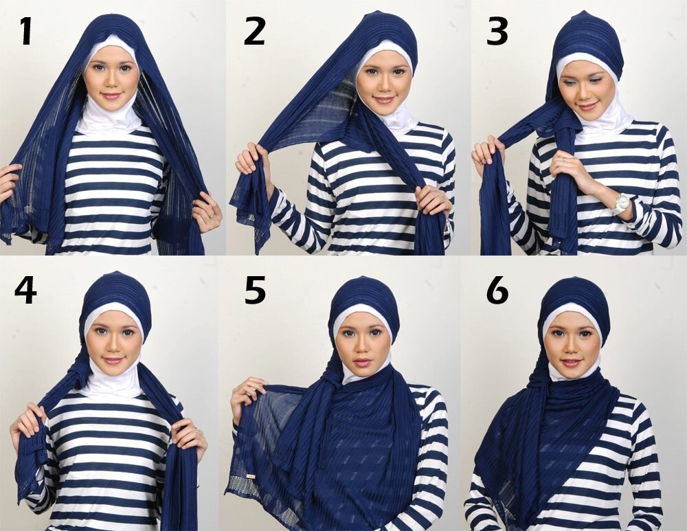 Как завязать платок на голове: 4 простых способа