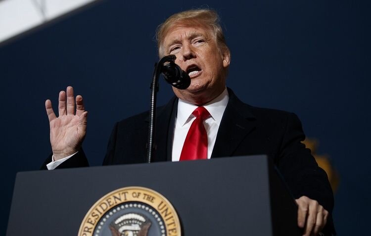  Фото © AP Photo/Evan Vucci. Президент США Дональд Трамп     