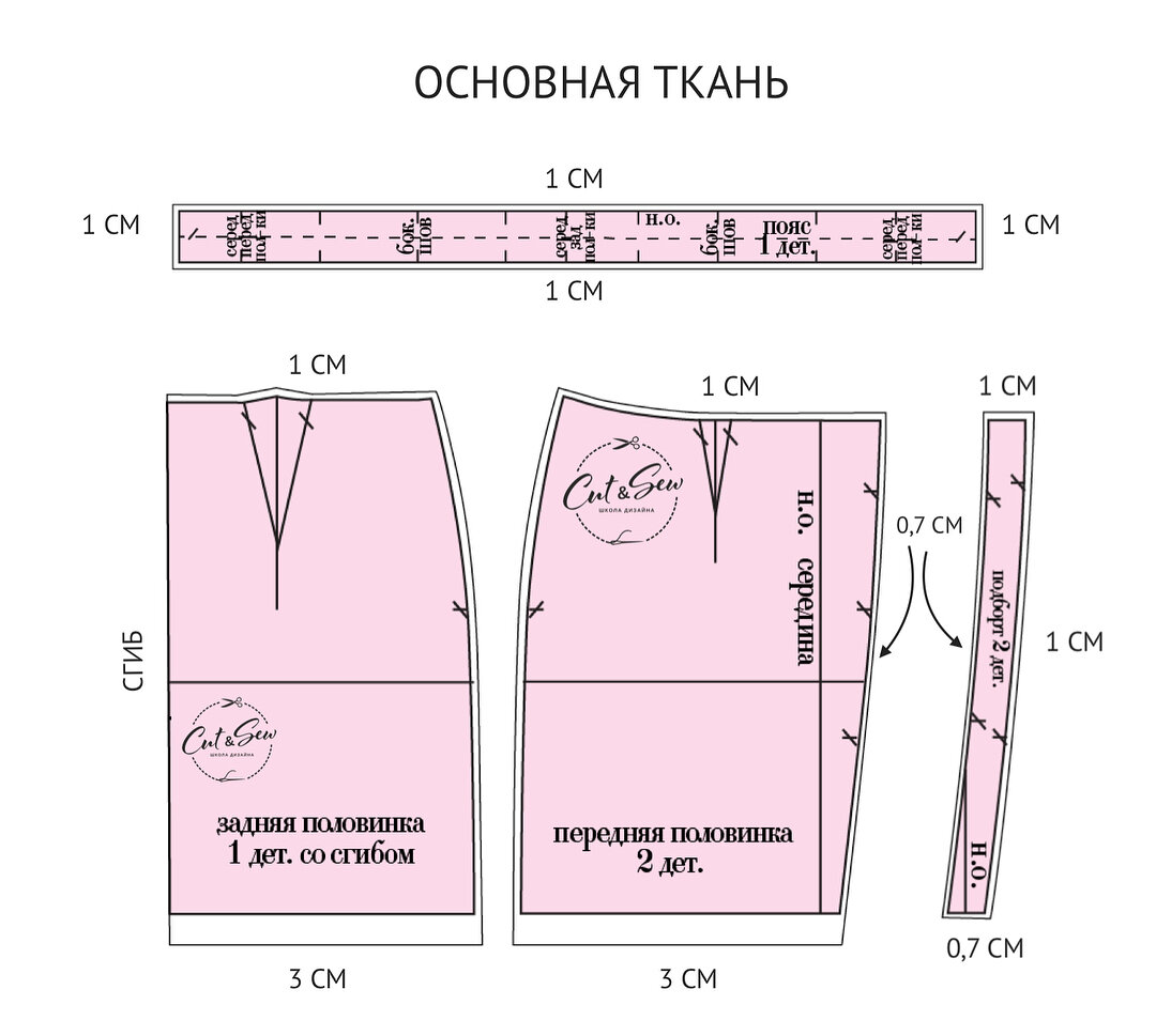Пояс баской выкройка