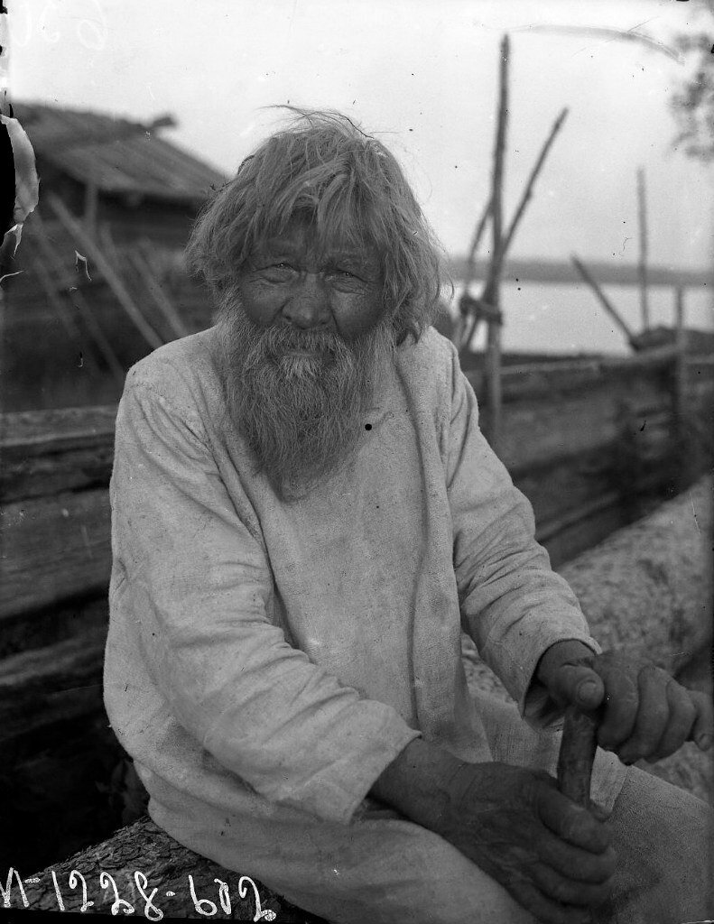 Рыбак Андрей Степанович Комаров (96 лет) Место съемки: Карелия, Олонецкий р-он (Дер. Степанов Наволок)