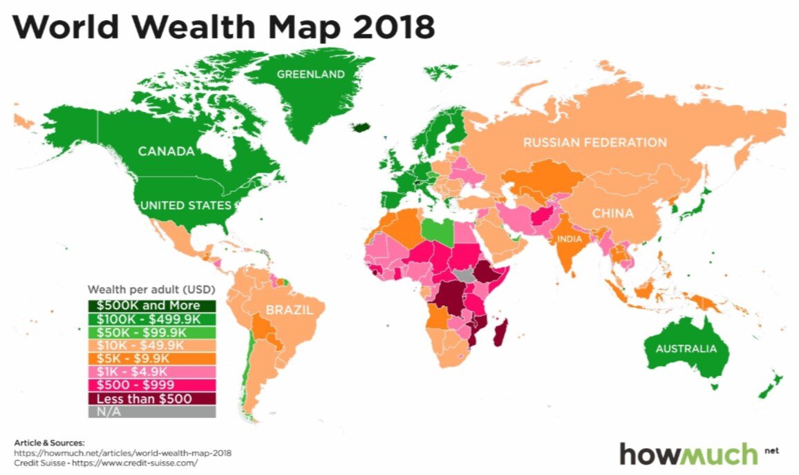 Мировая карта богатства