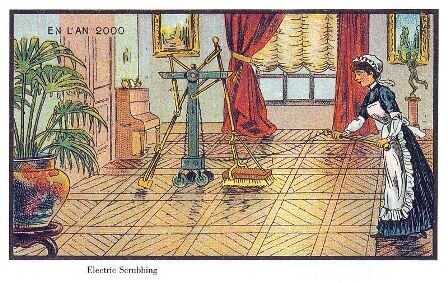 Иллюстрация: книга Исаака Азимова «Будущие дни», сборник открыток около 1900 года