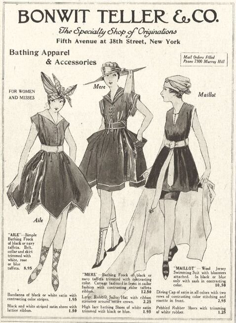 Страница из каталога товаров по почте "bonwit Teller & Co", 1916