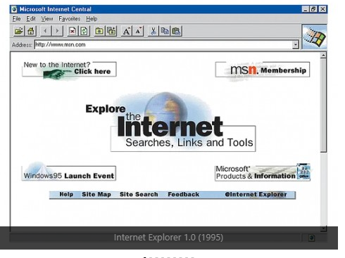 Internet Explorer 1.0 (1995)