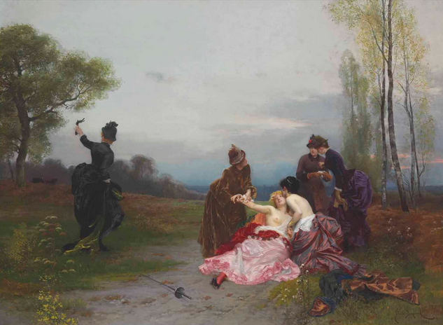 "Примирение", Эмиль Антуан Байяр, 1884. Из частной коллекции