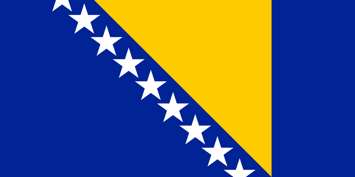 1. Босния и Герцеговина. 9 пятиконечных звёзд.
