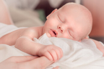 Спящий ребенок.