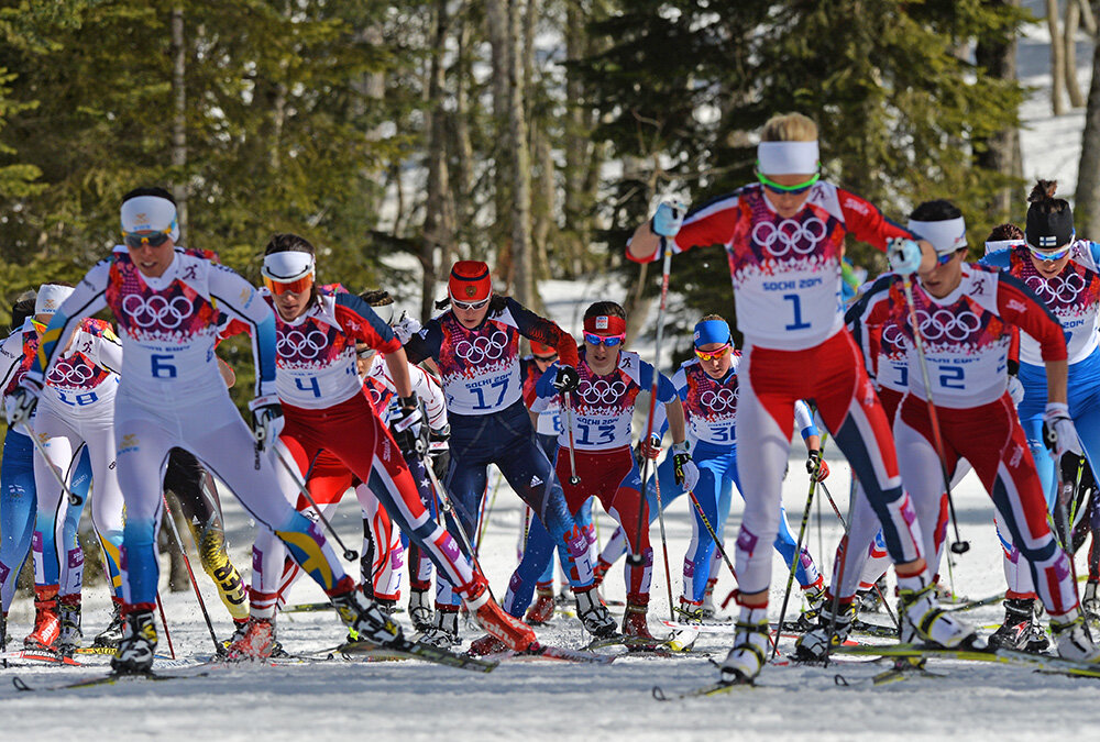 Лыжные гонки Олимпийский вид спорта. Лыжные гонки масс страт.