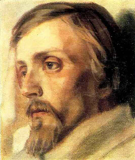 Фрагмент портрета В.Г Белинского кисти И. Астафьева.