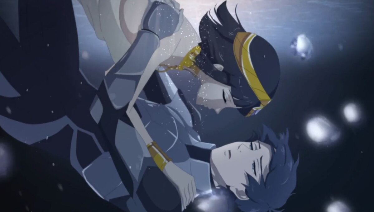 Кадр из аниме "Любовь с незапамятных времен"