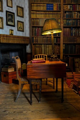 Library in Calke Abbey