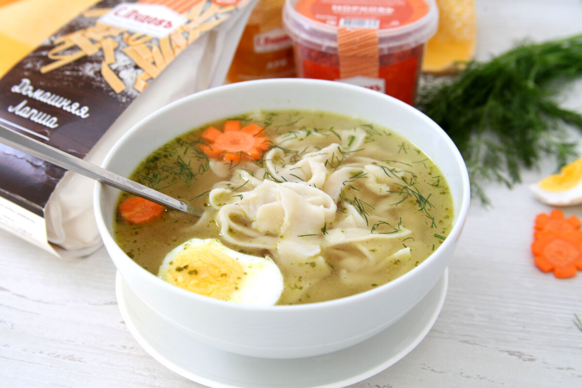 Готовим куриный супчик с домашней лапшой С.Пудовъ