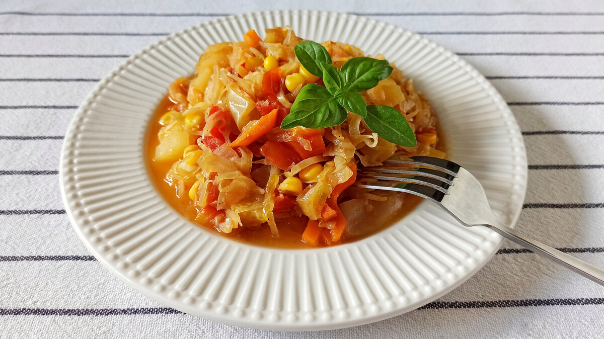 Овощное рагу в мультиварке