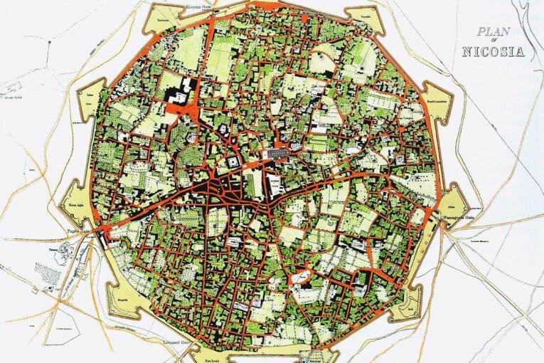 План венецианских укреплений в Никосии (источник www.cyprushighlights.com)