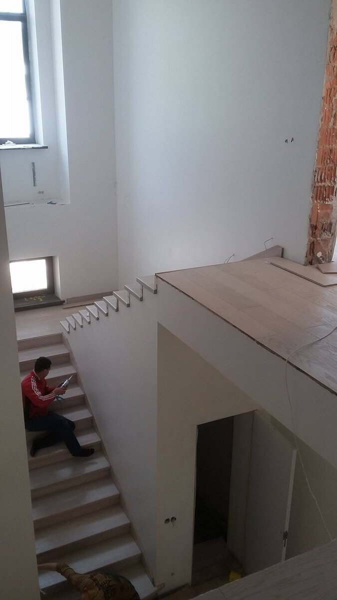 Строительные работы. Реализация дизайн-проекта. Авторский надзор на одном из моих объектов.