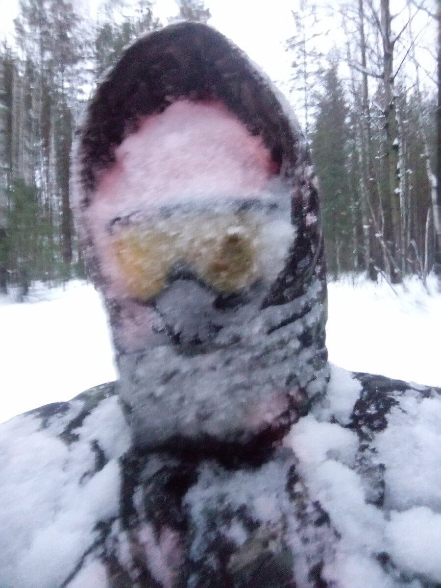 Качество прихрамывает, и телефон в снегу, и видимости нуль) 