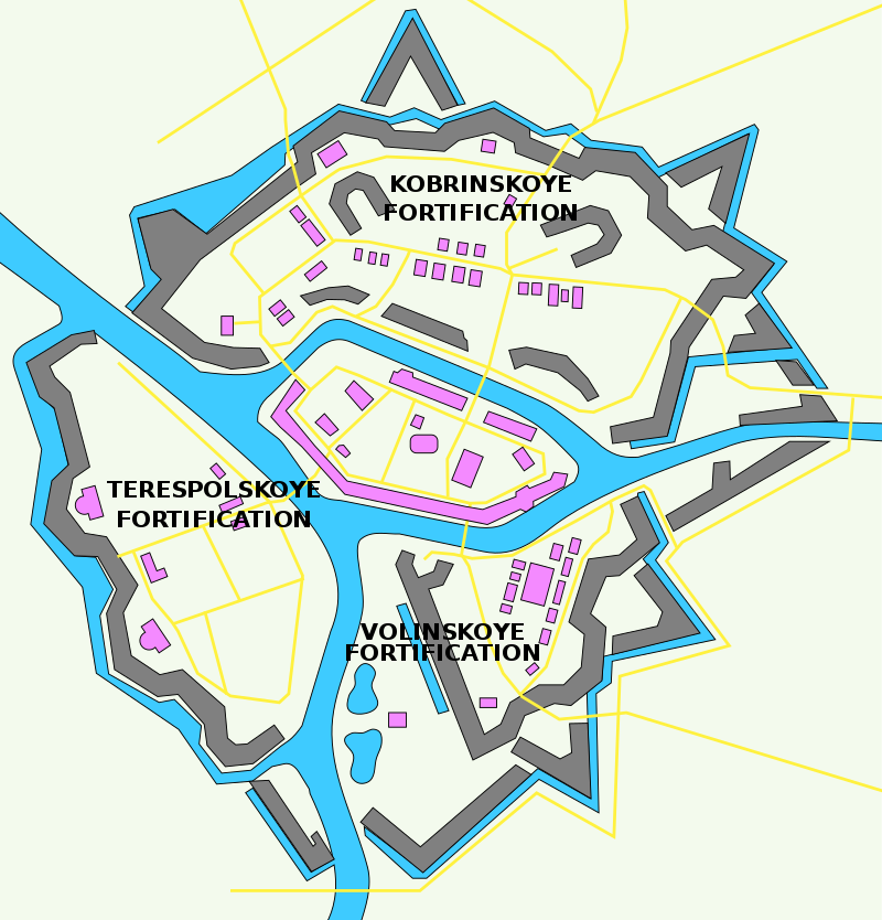 Оборона брестской крепости схема