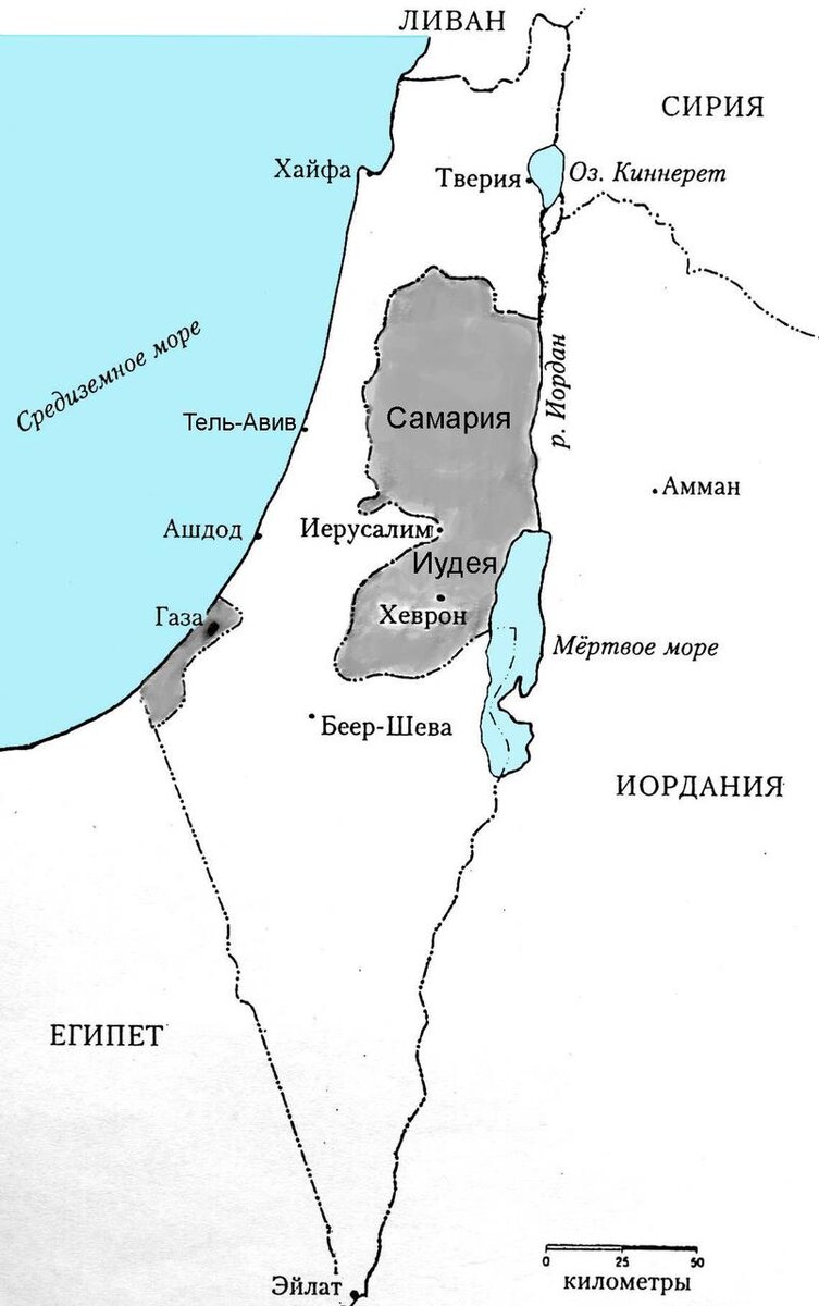 Карта для иллюстрации географической проблемы.