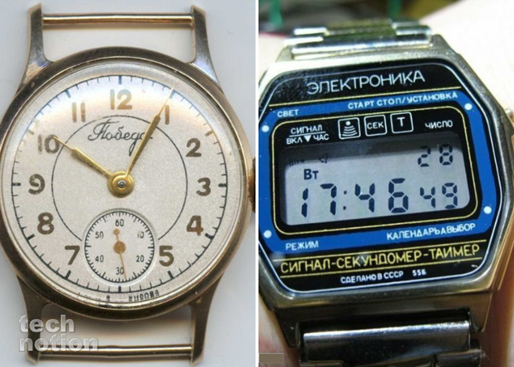 Советские часы были в цене / Изображение: дзен-канал technotion