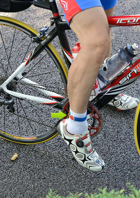 На моей ноге микрочип для отметки времени прибытия на КП