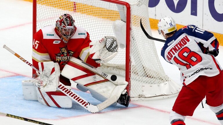    Джереми Смит в матче с ЦСКА.ХК «Куньлунь»