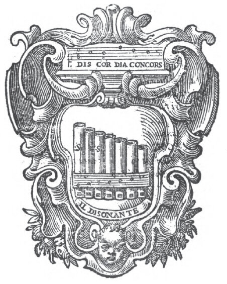 Символическое изображение гармонии (discordia consors) в «Гармонических письмах» А.Банкьери (1628)