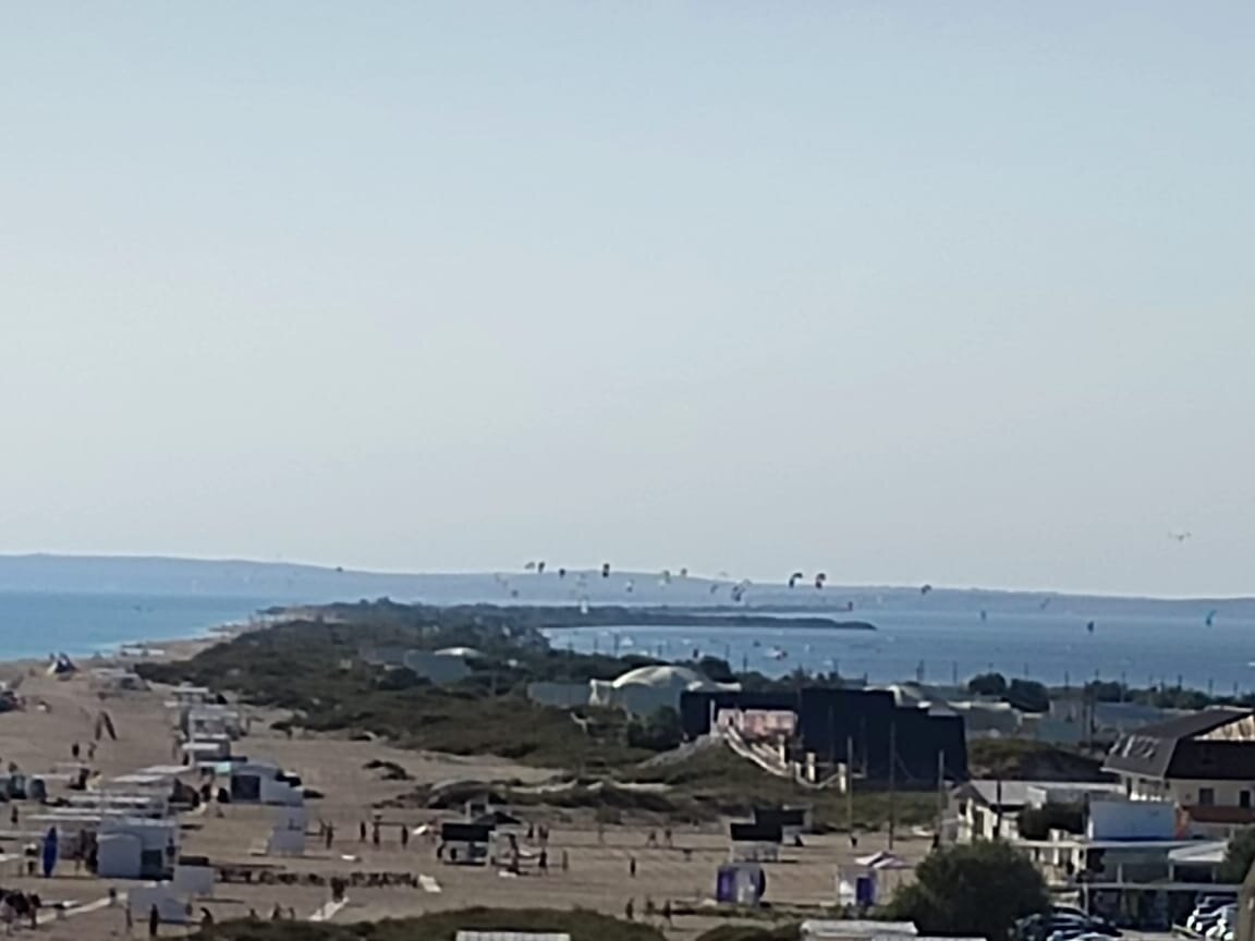 Вид на Бугазскую Косу с высоты птичьего полета. Фотографии сделаны мной во время путешествия в конце августа месяца.