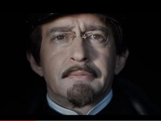 Konstantin Khabensky as Leon Trotsky in Channel One’s new prestige biopic (YouTube)