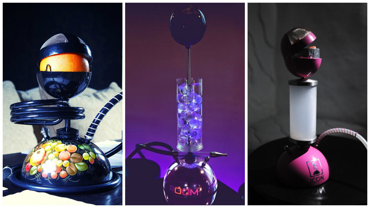 Кальян Unicum (металлическая шахта завита кольцами, общей длинной в полтора метра), Кальян Unicum-Ice (имеет ёмкость для льда вокруг шахты), Кальян Unicum-Vacuum (имеет широкую стеклянную шахту)