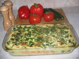 запеканка с картофелем и грибами