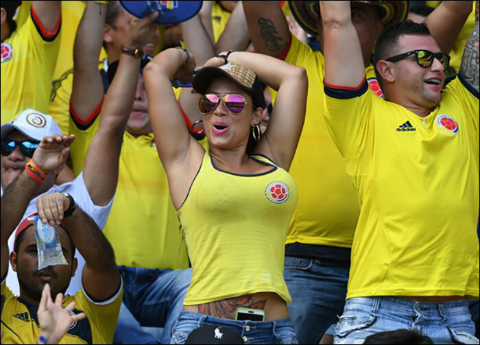 Болельщики сборной Колумбии. Фото с сайта Soccerpro.comНаци 