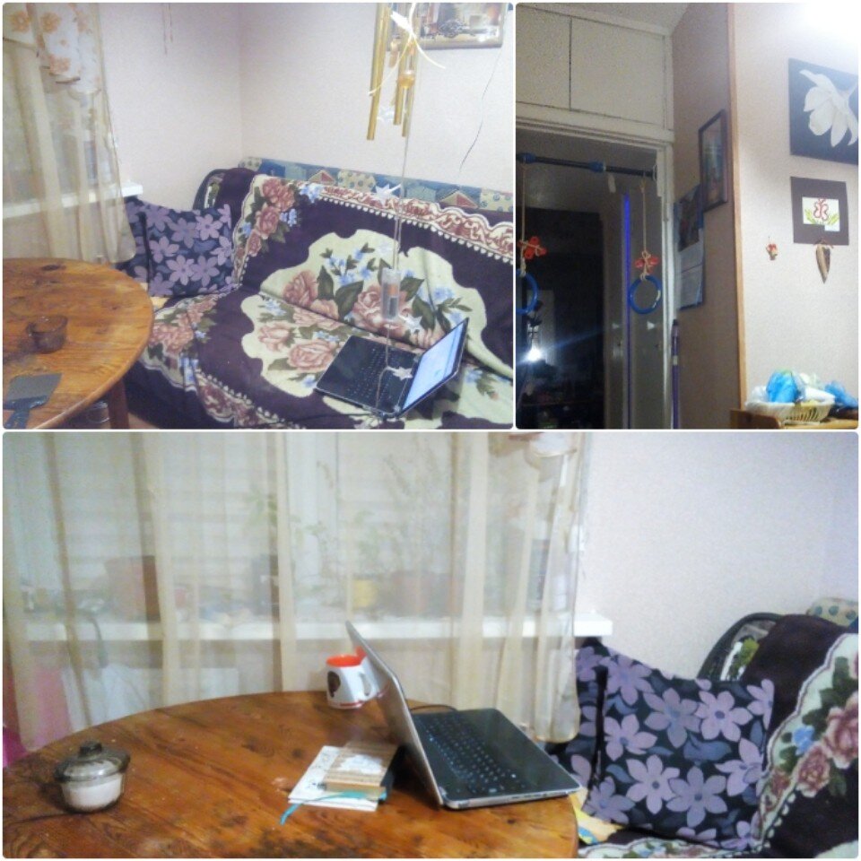 Кстати, видите шпатель на одном из фото. Это один из инструментов уборки. Им отскребается пластилин со всевозможных поверхностей, забытые на столе жвачки, прилипшие не там, где им место, наклейки, какая-нибудь липкая субстанция непонятного происхождения на кухонном столе, а также много всего прочего. И нет, это не показатель уровня свинства, а , как раз-таки -- наоборот.