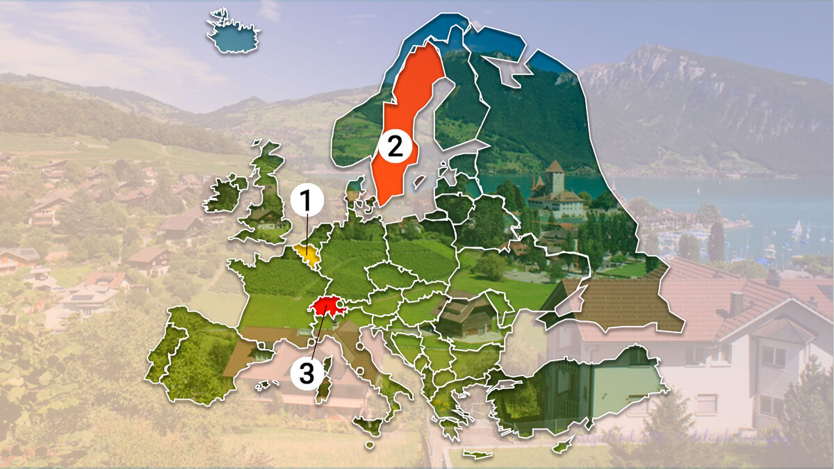 Кто сможет правильно указать, где на карте Швейцария? | География | Дзен