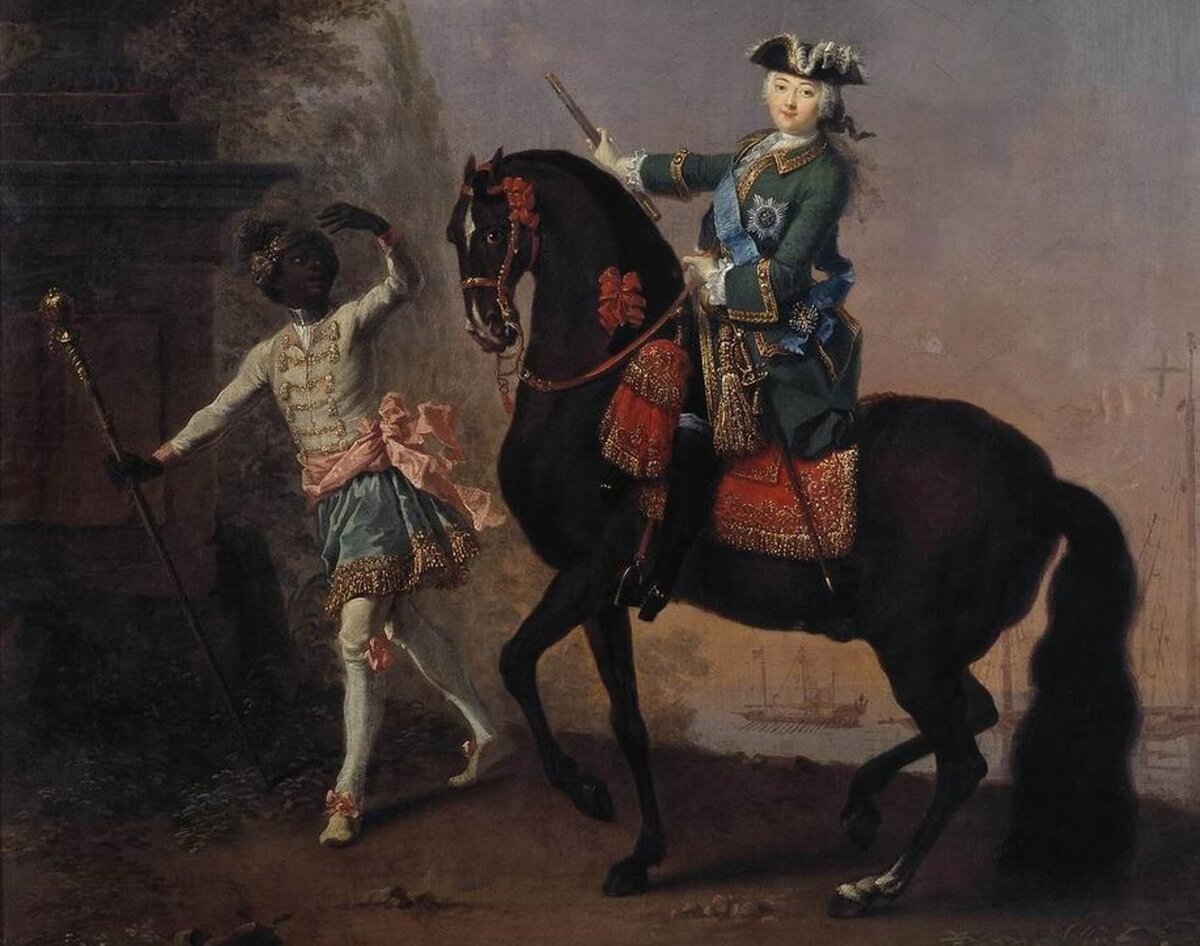 Георг Гроот. Конный портрет императрицы Елизаветы.