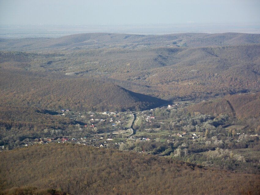 Станица Шапсугская, вид с горы Лысой 