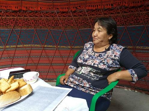 Баарикан Айылчиева. Фото Даниила Кислова, "Фергана"