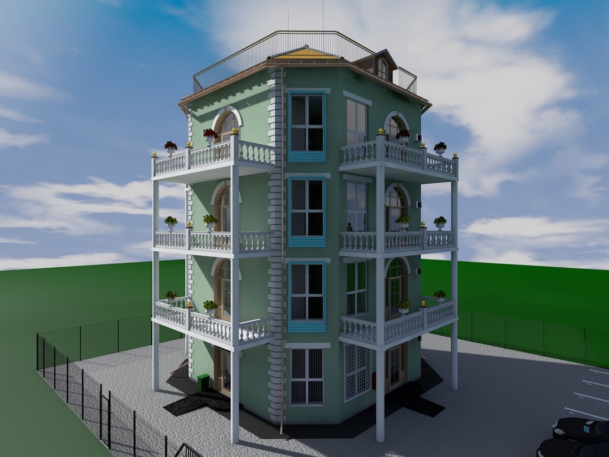 Проект 4 этажного дома