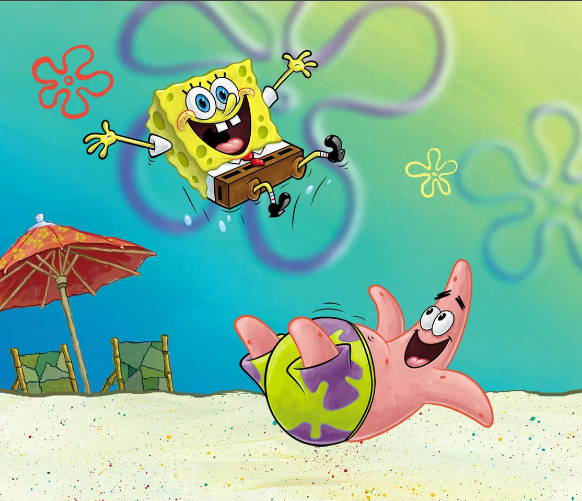 В этом мульфильме где 2 друга делают всегда что-то страное, но губка боб умнее патрика это объясняет тем что губка боб работает на работе 