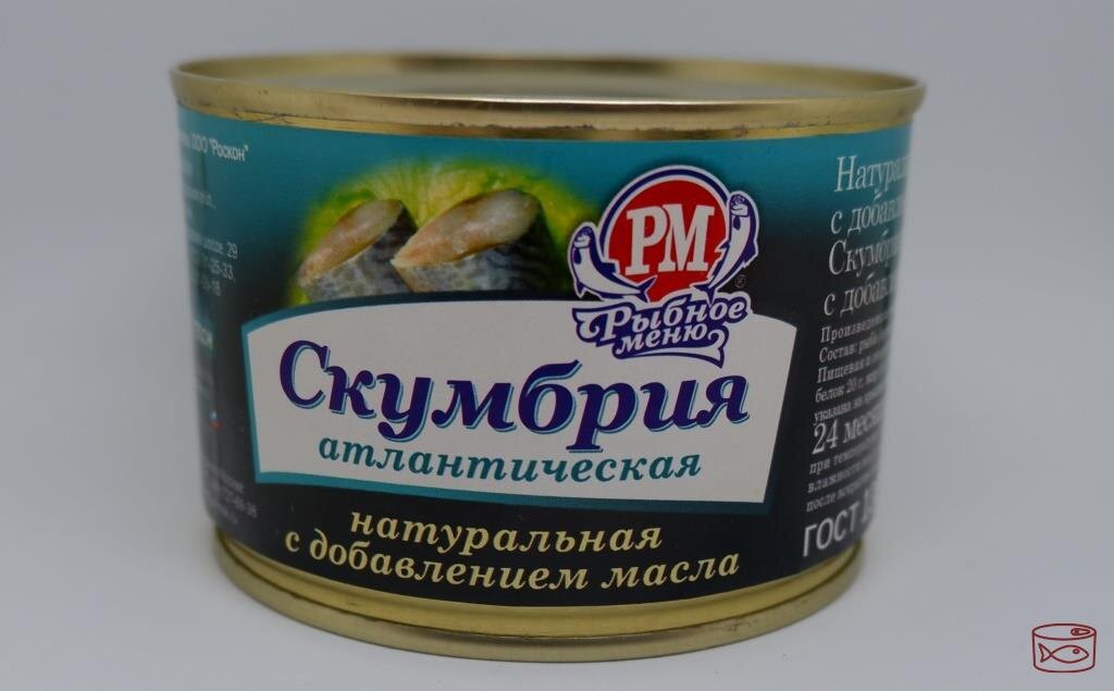 Натуральная скумбрия с добавлением масла от «Рыбного меню» - обзор, отзыв, фото автора