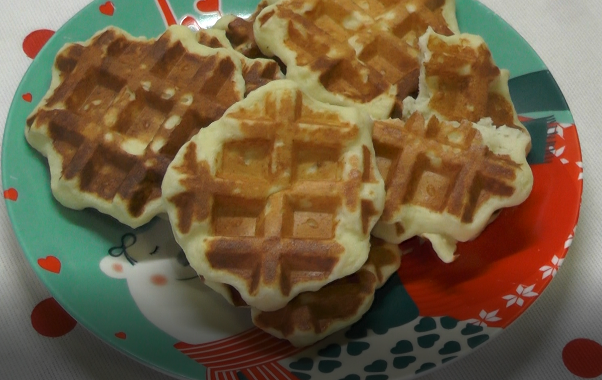 Готовые творожные вафли диетические