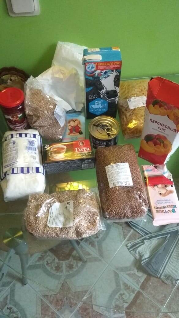 Первый продуктовый набор в гос саде в Санкт-Петербурге