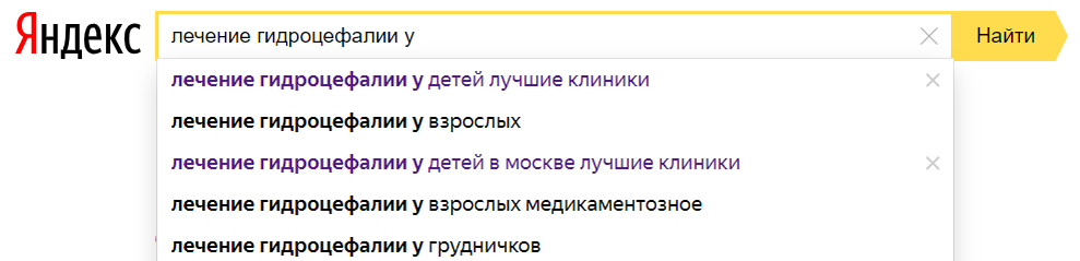 то, что я набрала в поисковике