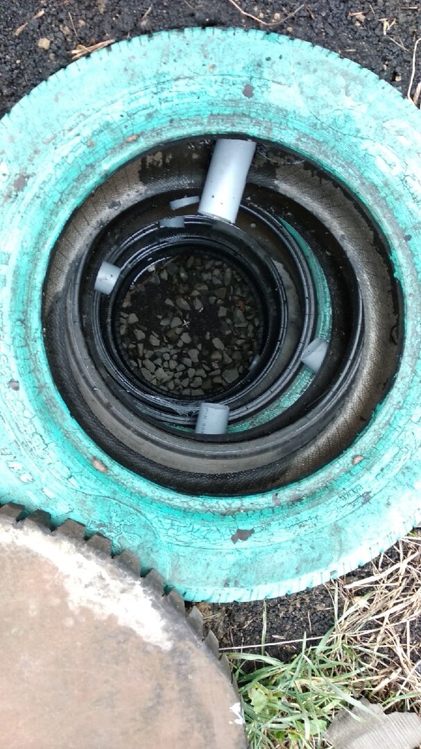 сливная яма изнутри. 