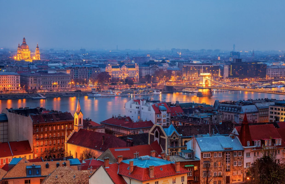 Ночной Будапешт Венгрия