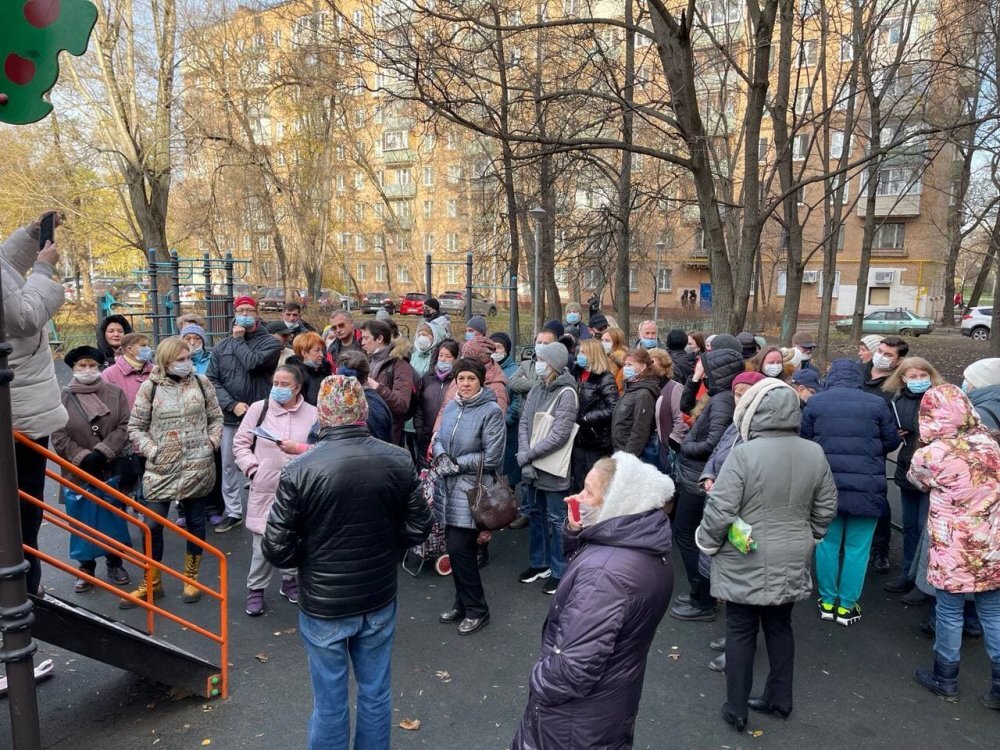 Народный сход в р-не Богородское. Фото: М. Тимонин