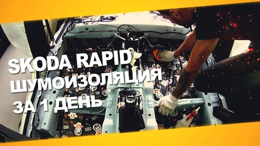 Шумоизоляция дверей Skoda Rapid + замена штатной акустики.