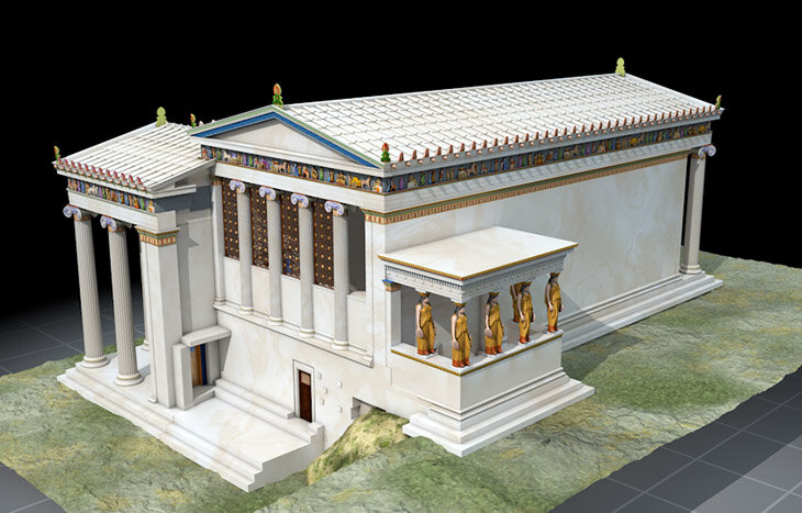 Эрехтейон - реконструкция.