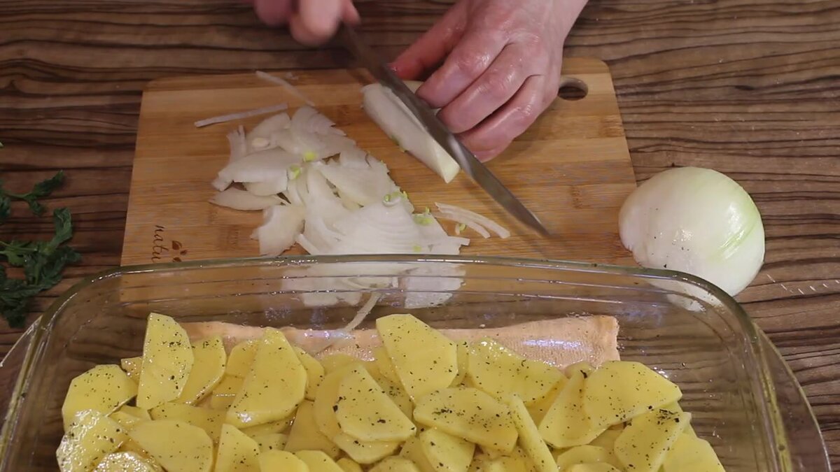 Пошаговый рецепт рыбы с картофелем