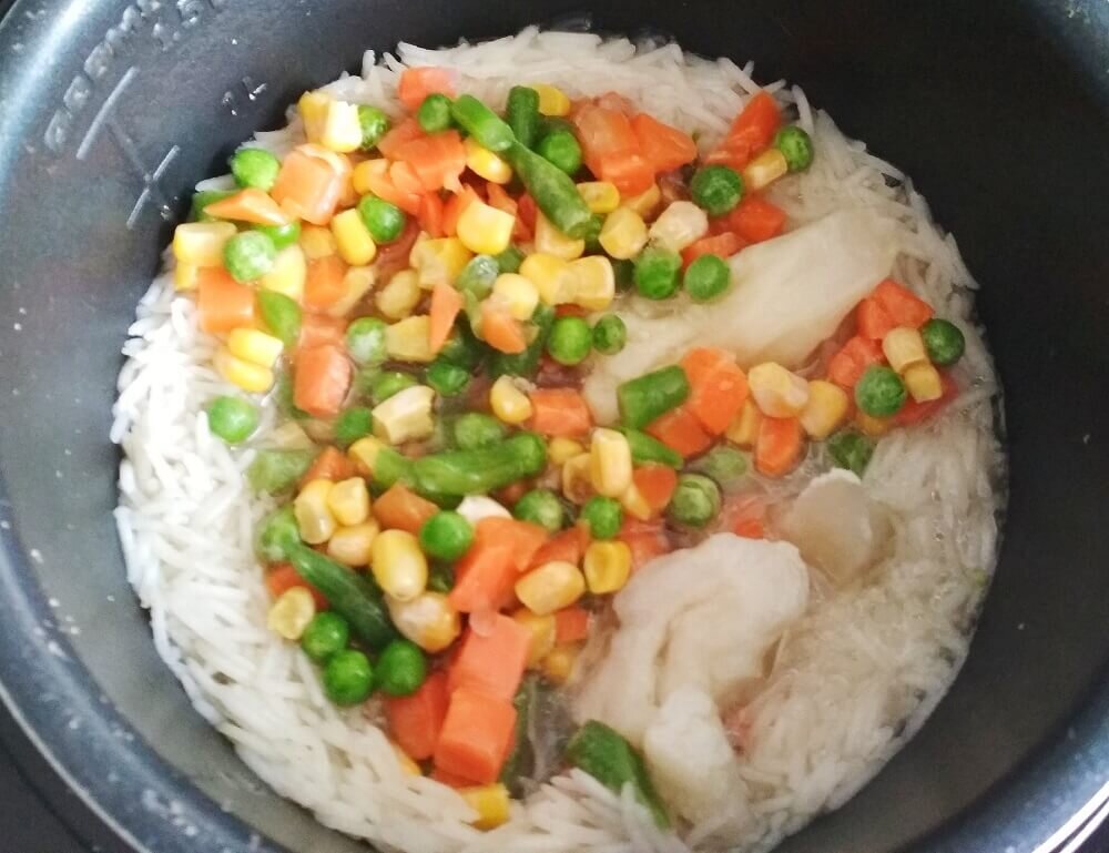 Рис с овощами на пару рецепт с фото готовим дома